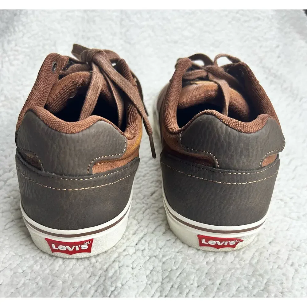 Levi's Miles WX Stacked Classic Casual Brown Sneakers Shoes Mens - Size 9.5 - K4